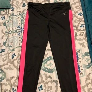 Pink Striped Aeropostale Athletic Leggings